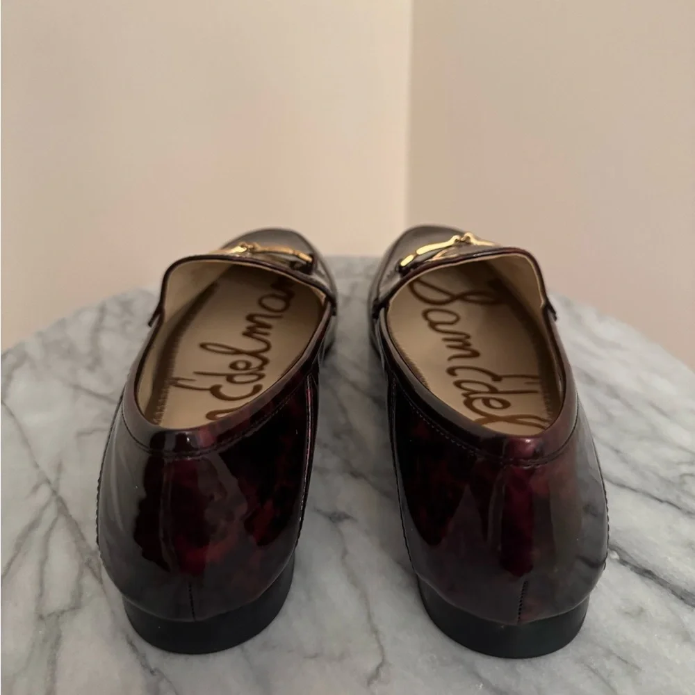 Sam Edelman Loraine Bit Loafers Women’s Size 7 NIB Coffee Multi Patent Leather - Picture 5 of 8